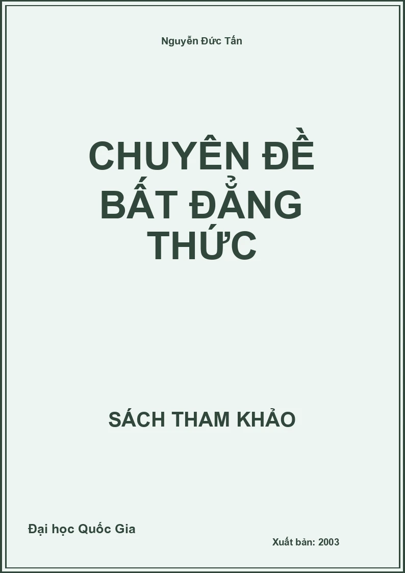 Chuyên đề bất đẳng thức