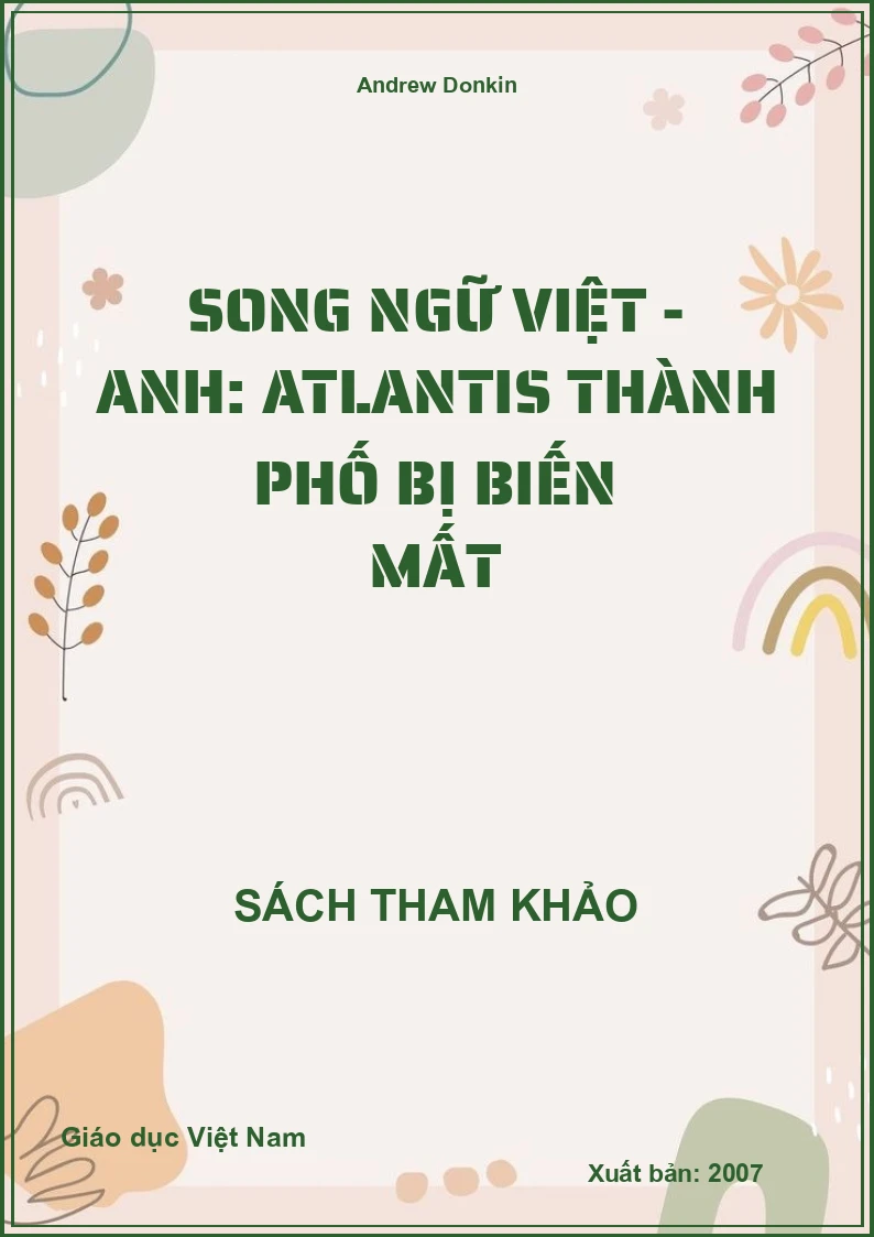 Song ngữ Việt - Anh: Atlantis thành phố bị biến mất