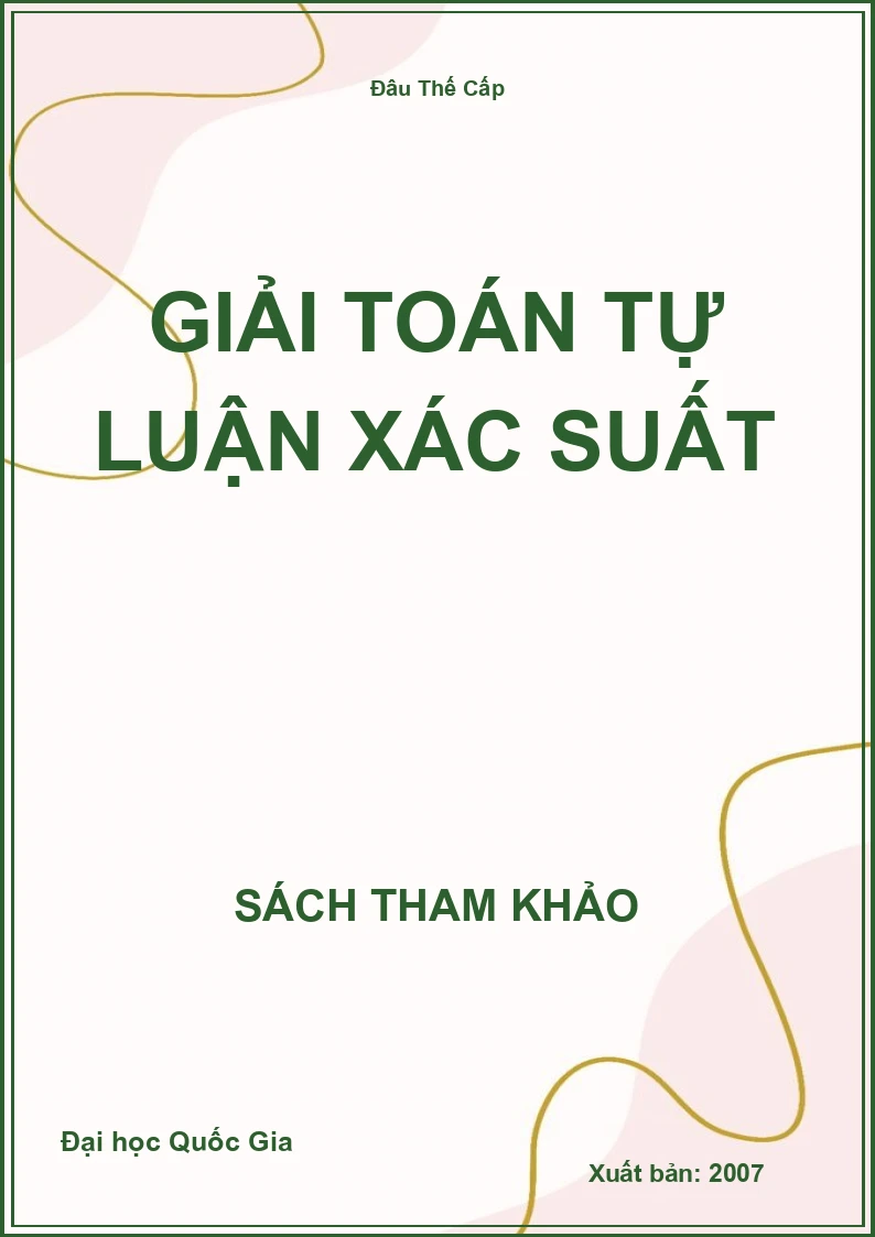 Giải toán tự luận Xác suất