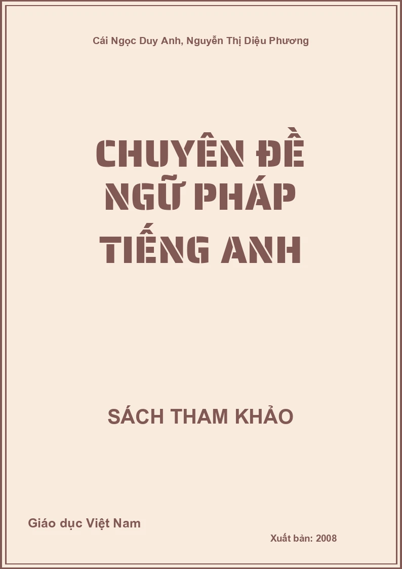 Chuyên đề ngữ pháp tiếng Anh