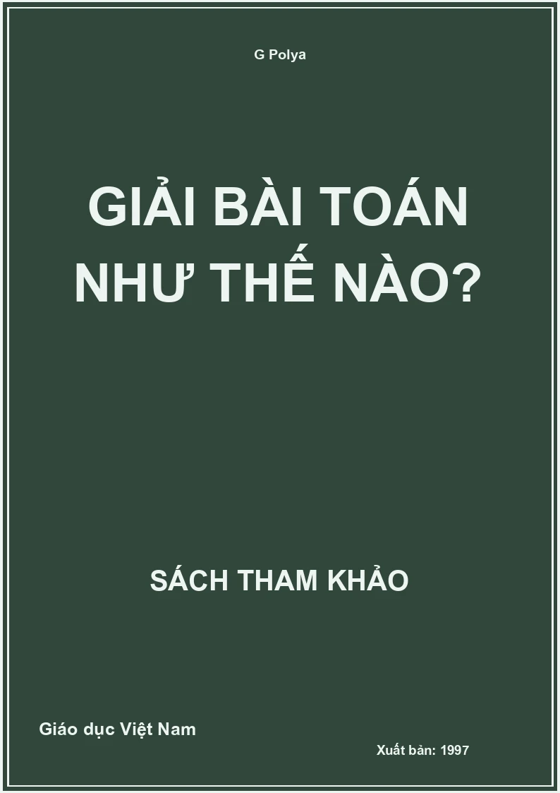 Giải bài Toán như thế nào?