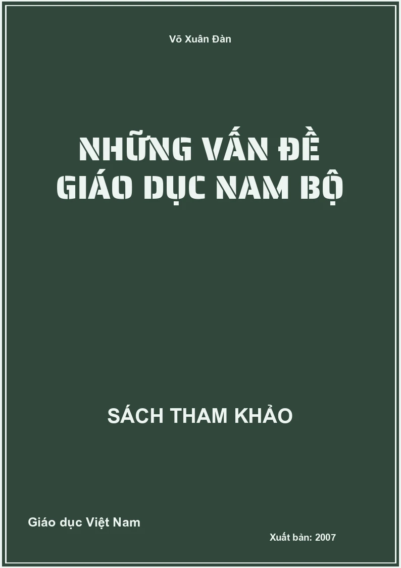 Những vấn đề Giáo Dục Nam Bộ