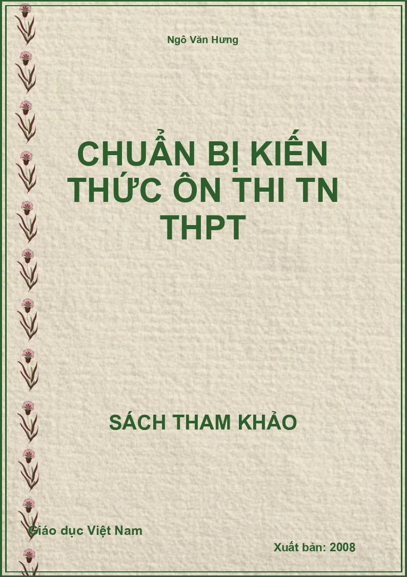 Chuẩn bị kiến thức Ôn thi TN THPT
