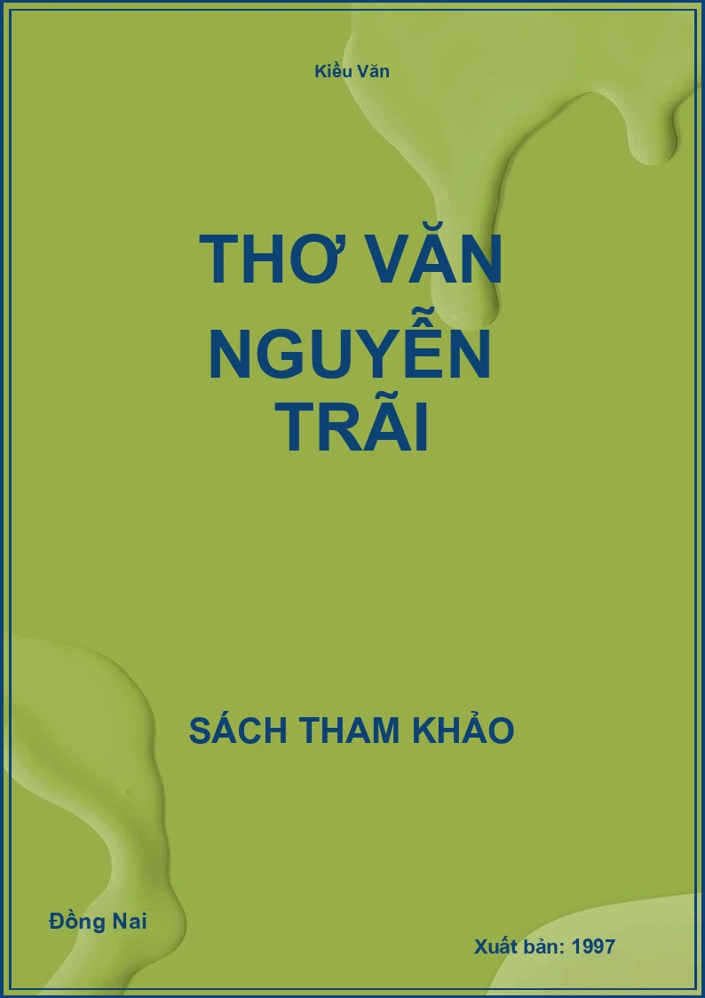 Thơ Văn Nguyễn Trãi