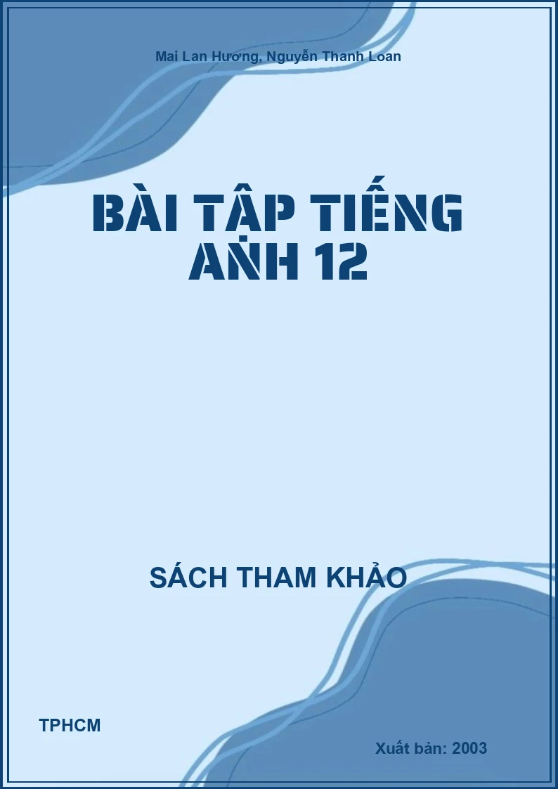 Bài tập tiếng Anh 12