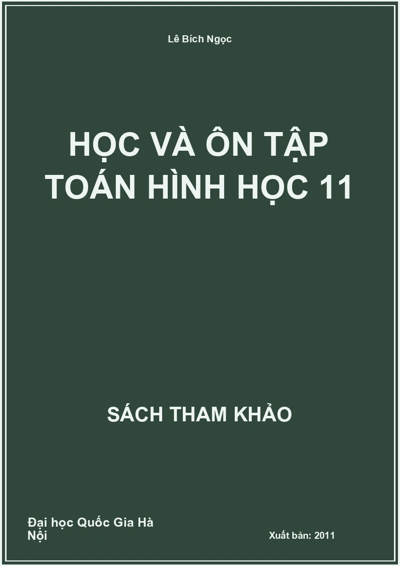 Học và ôn tập toán Hình học 11