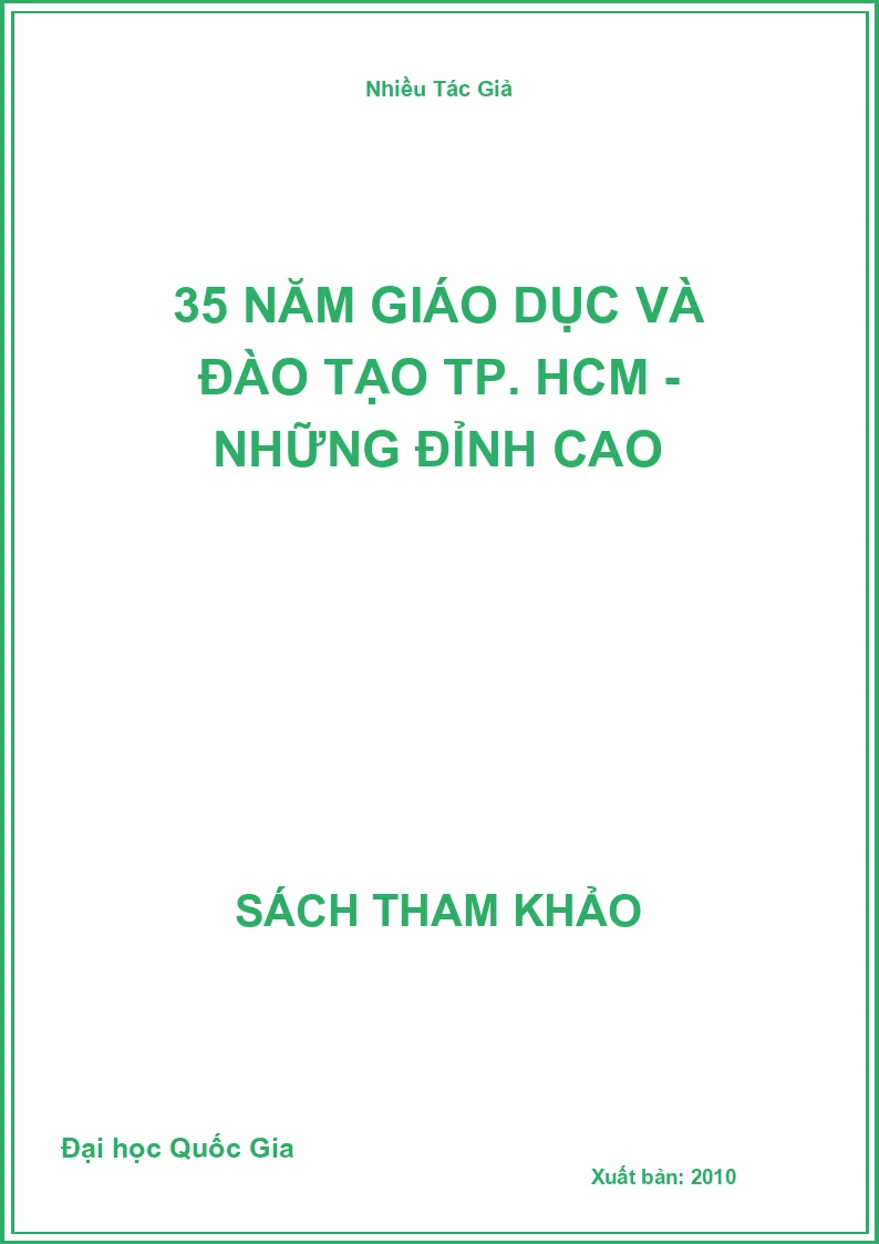 35 năm Giáo dục và Đào tạo TP. HCM - Những đỉnh cao
