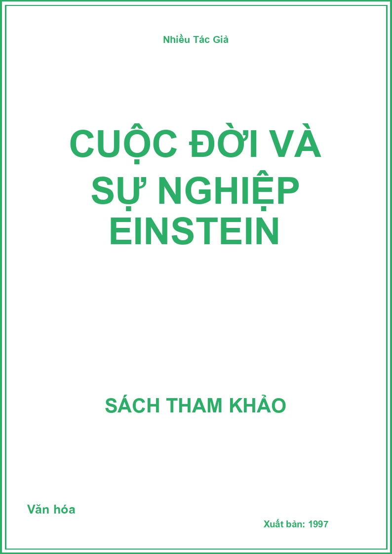 Cuộc đời và sự nghiệp Einstein