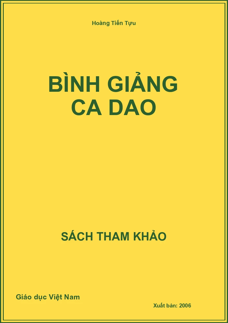 Bình giảng Ca dao