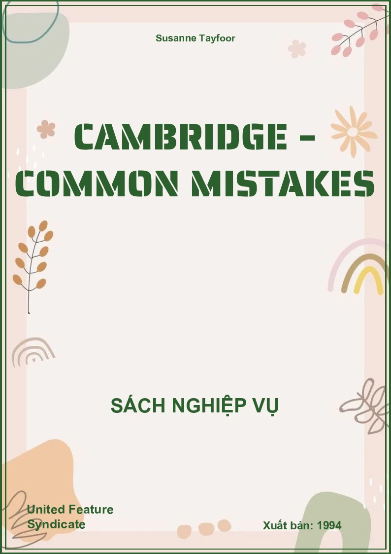 Cambridge – Common Mistakes