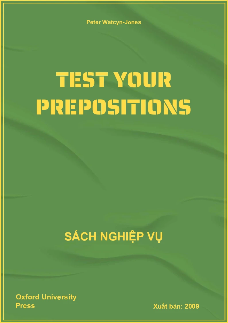 Test Your Prepositions