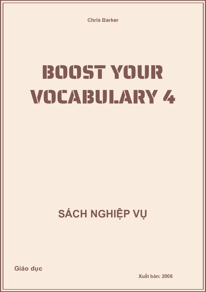 Boost Your Vocabulary 4