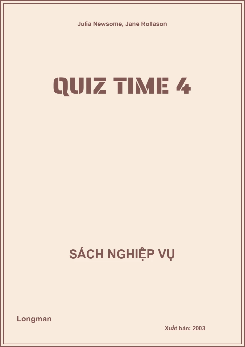 Quiz Time 4
