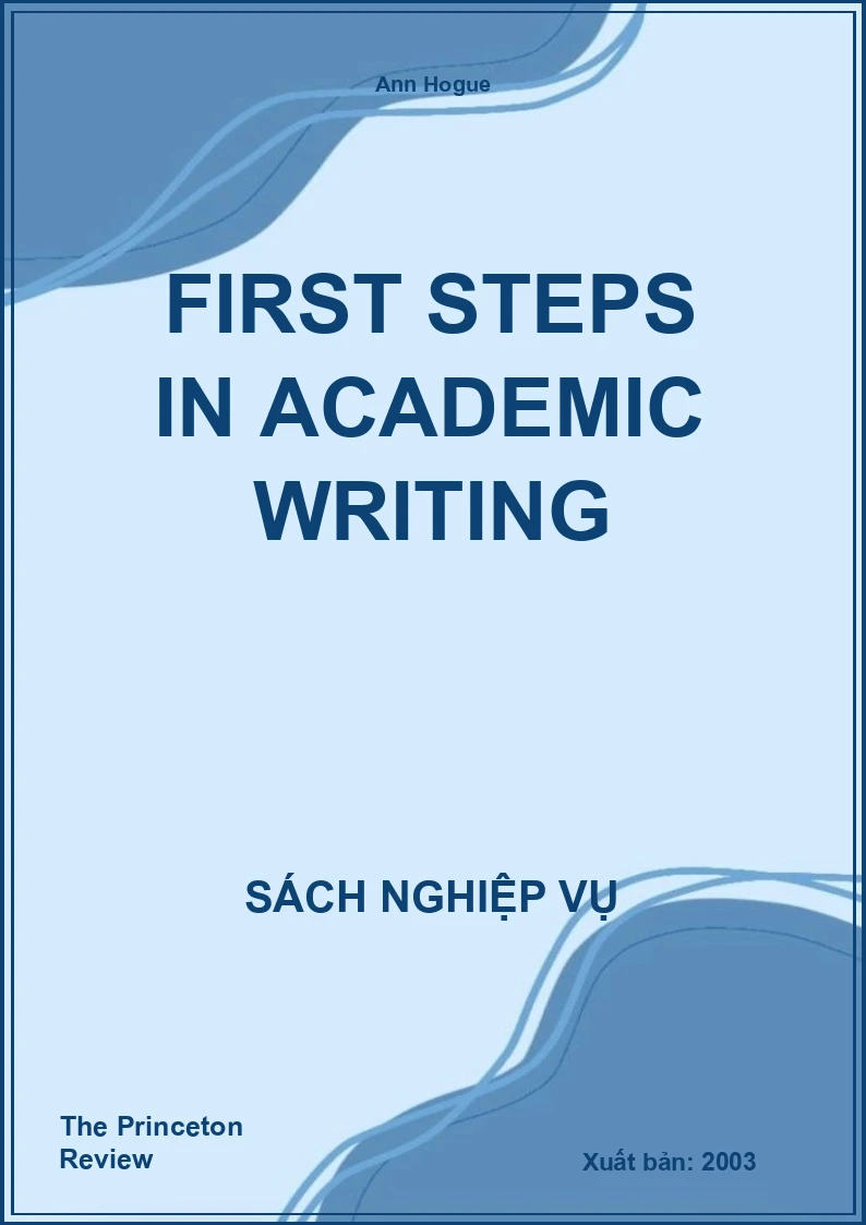 First Steps In Academic Writing
