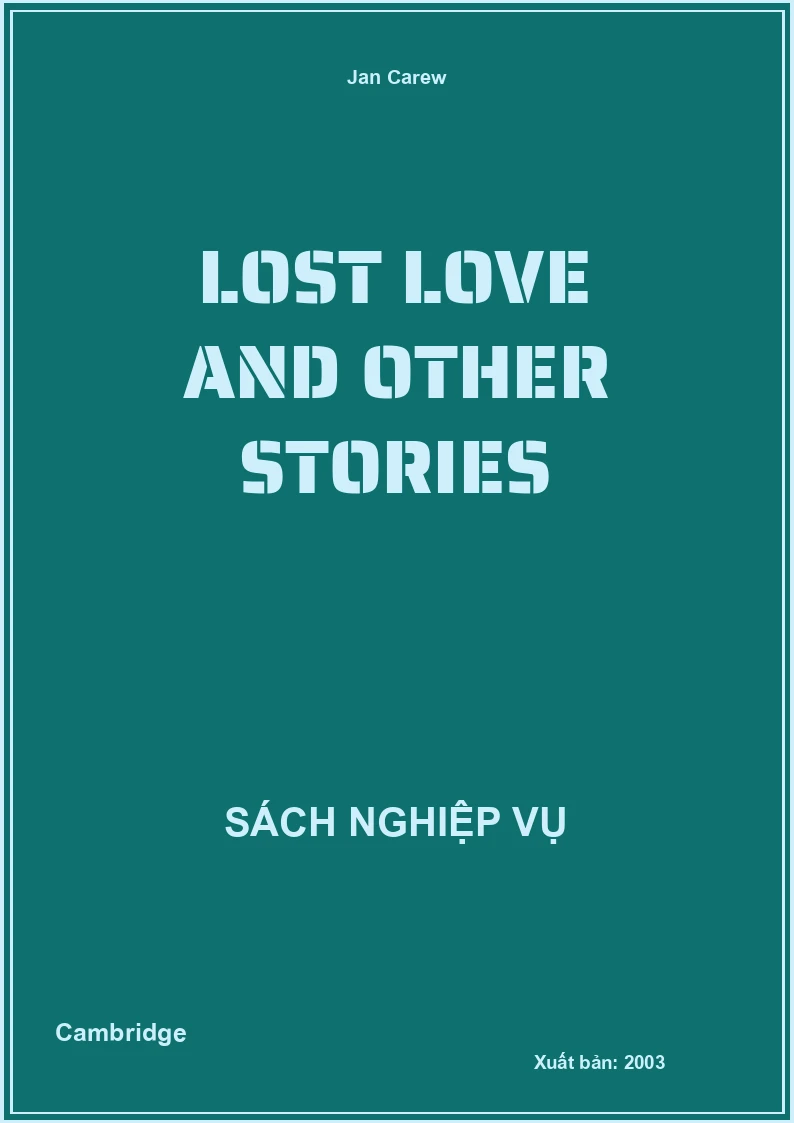Lost Love And Other Stories
