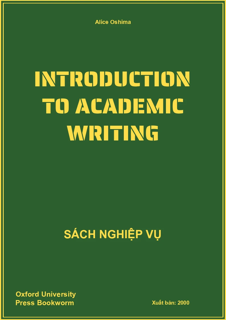 Introduction To Academic Writing