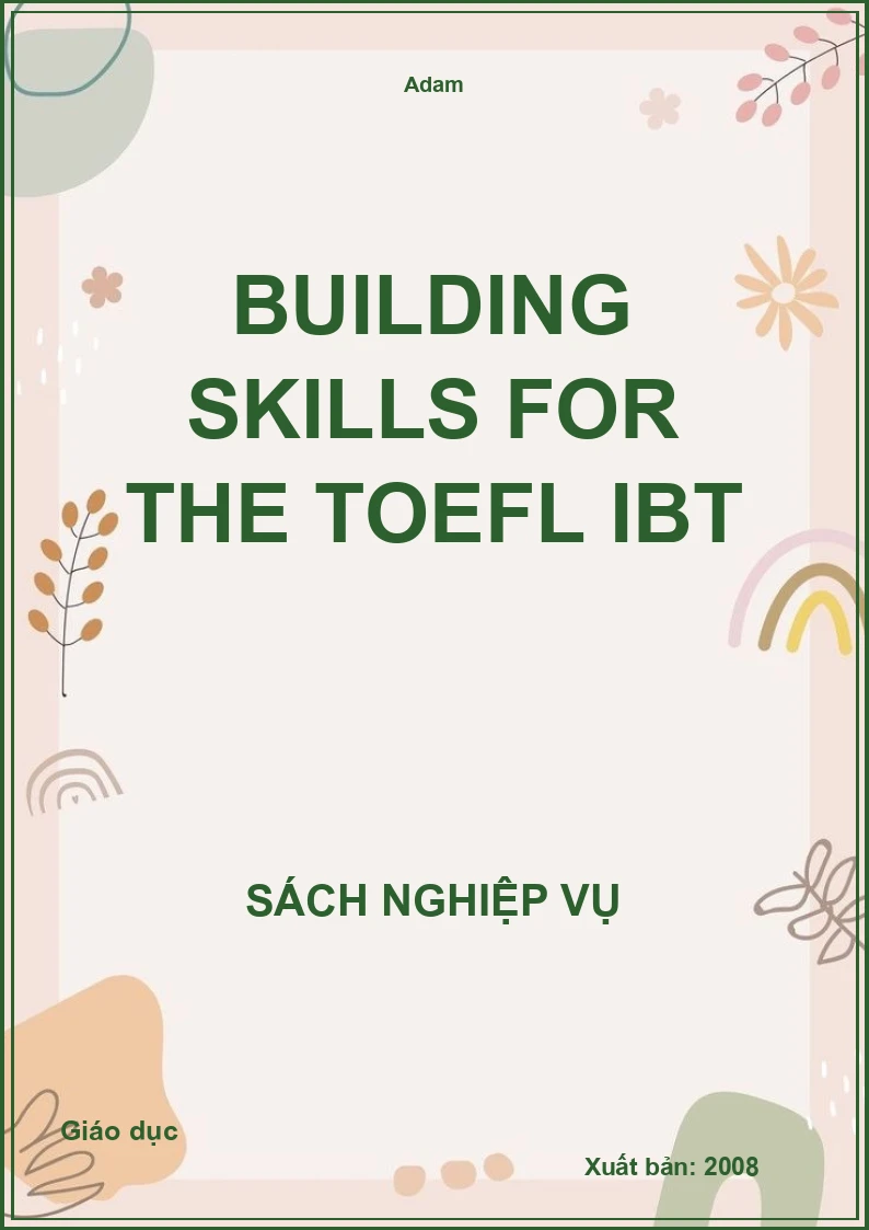 Building Skills For The Toefl Ibt