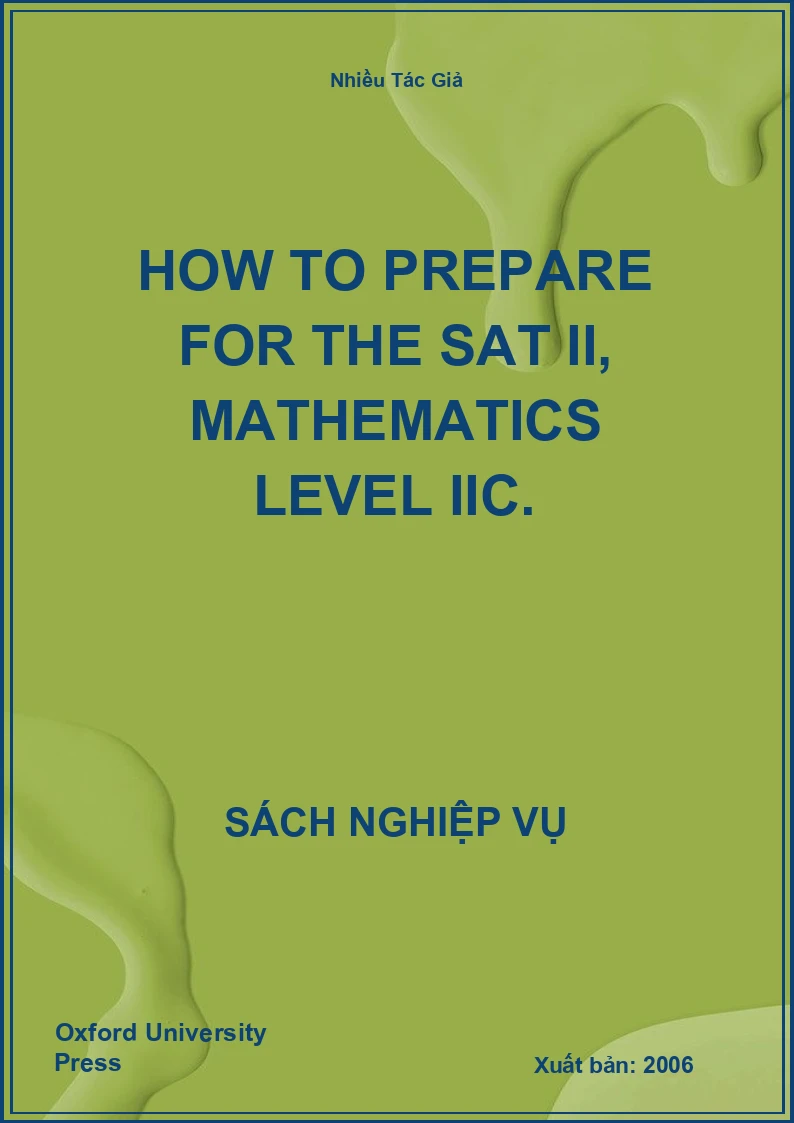 How To Prepare For The Sat Ii, Mathematics Level Iic.