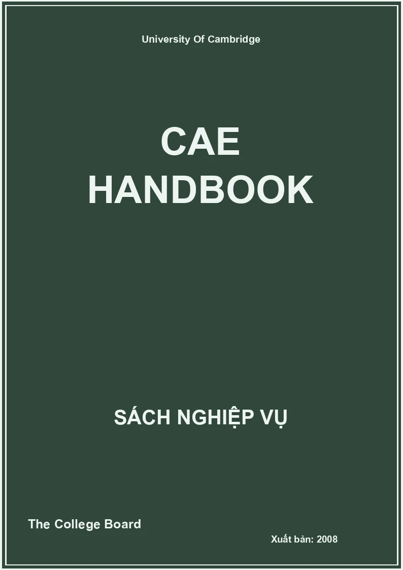 Cae Handbook