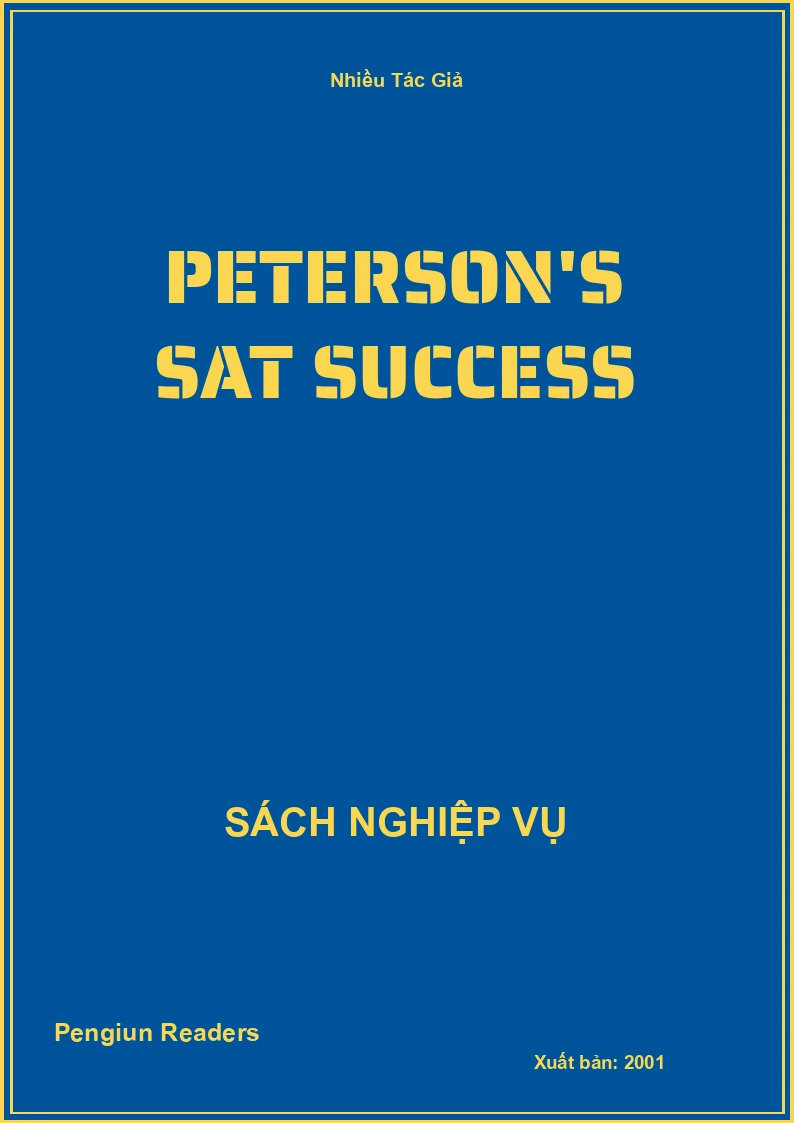 Peterson'S Sat Success