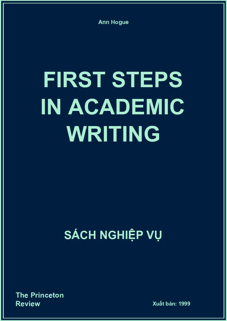 First Steps In Academic Writing