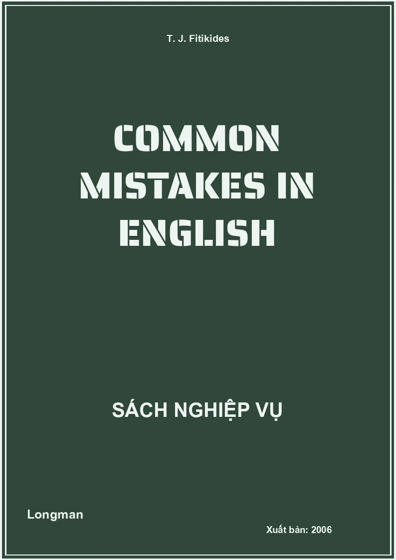 Common Mistakes In English