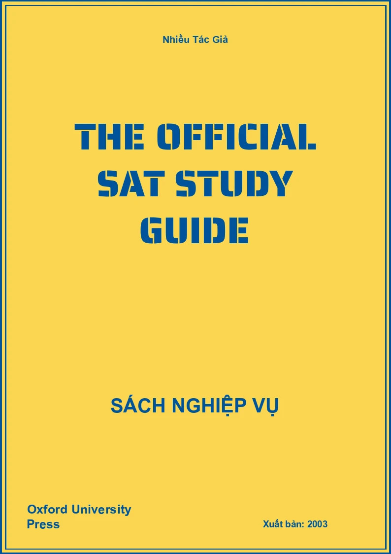 The Official Sat Study Guide