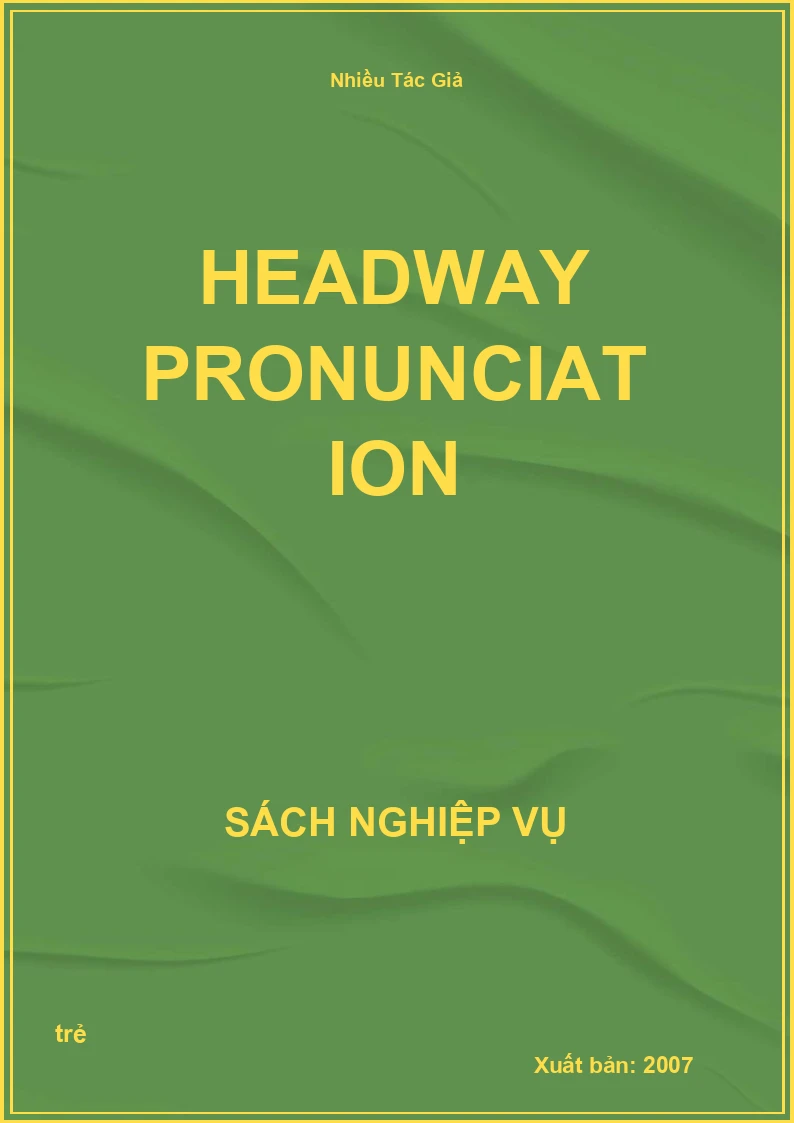 Headway Pronunciation