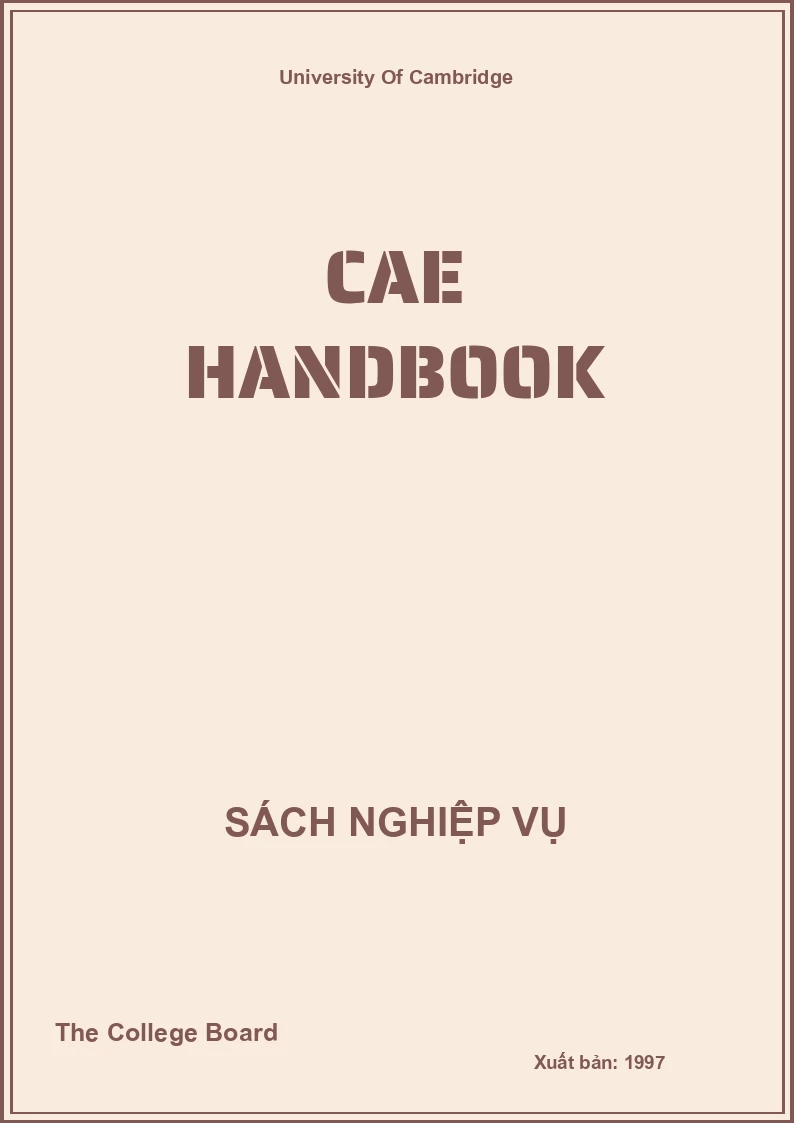 Cae Handbook
