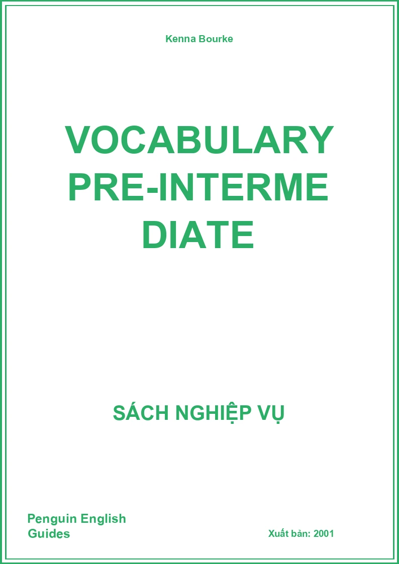 Vocabulary Pre-Intermediate