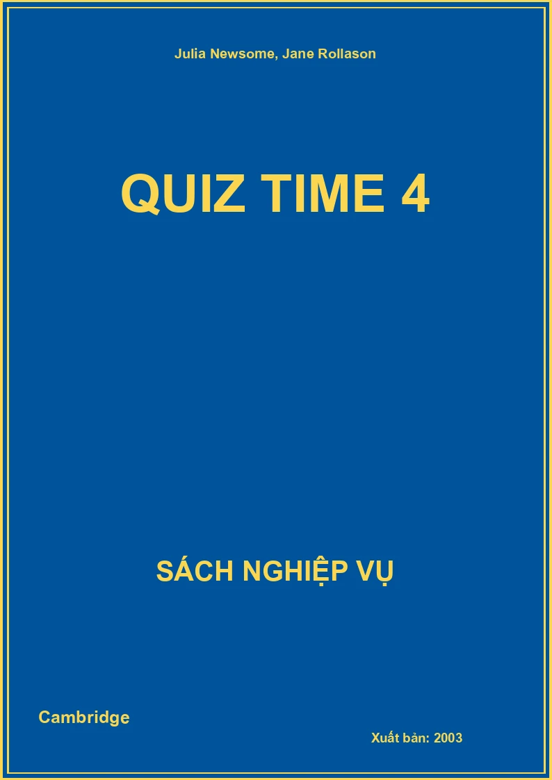 Quiz Time 4