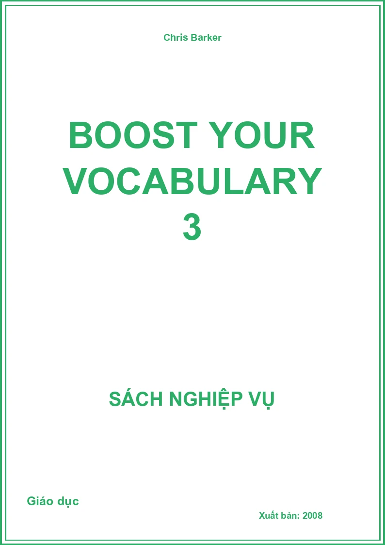 Boost Your Vocabulary 3