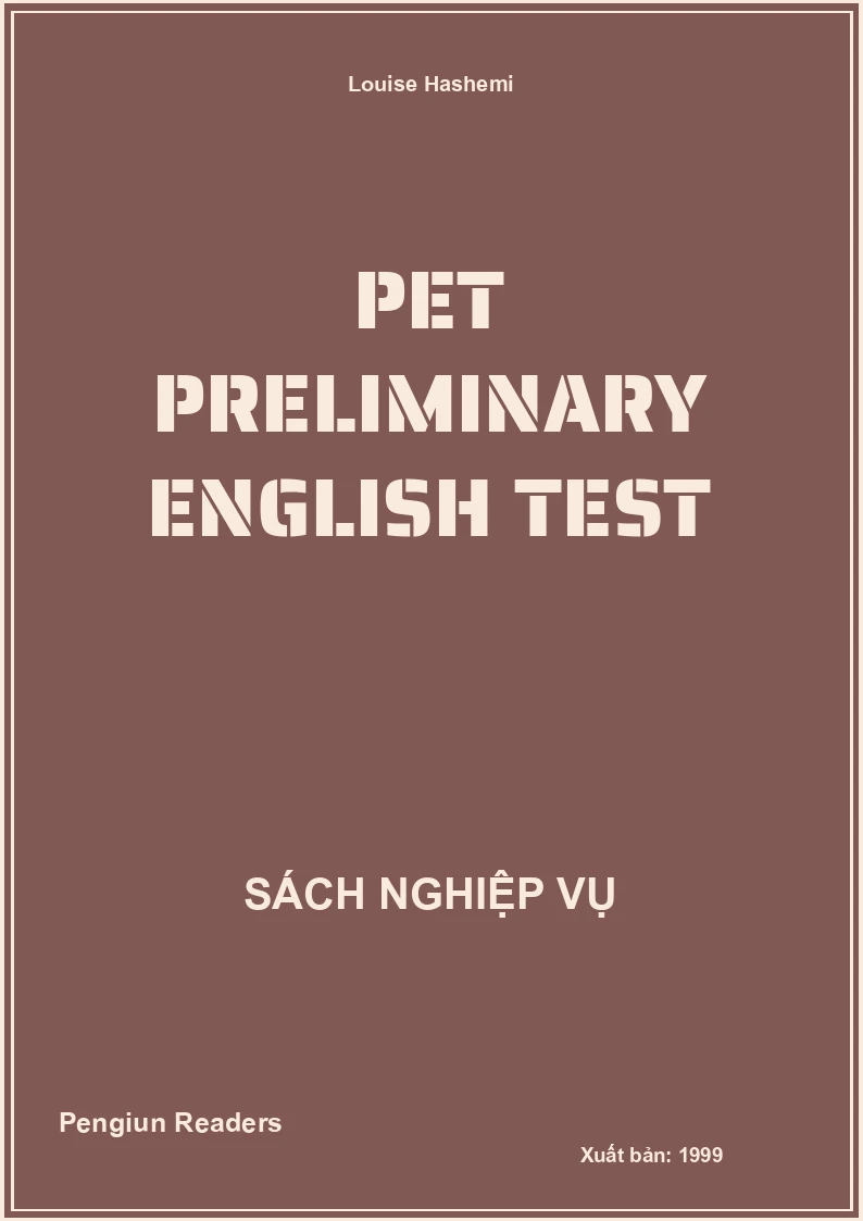 Pet Preliminary English Test