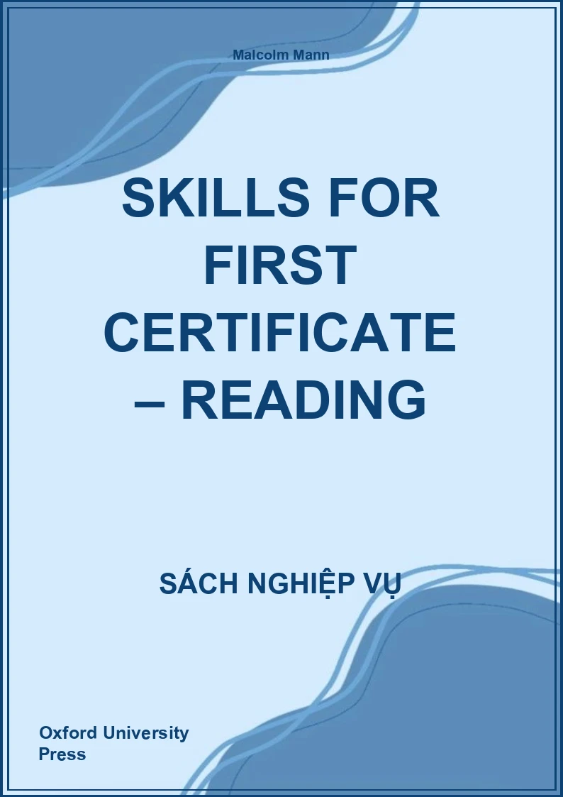 Skills For First Certificate – Reading