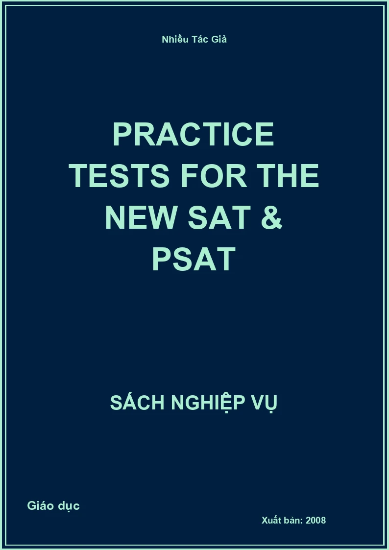 Practice Tests For The New Sat & Psat