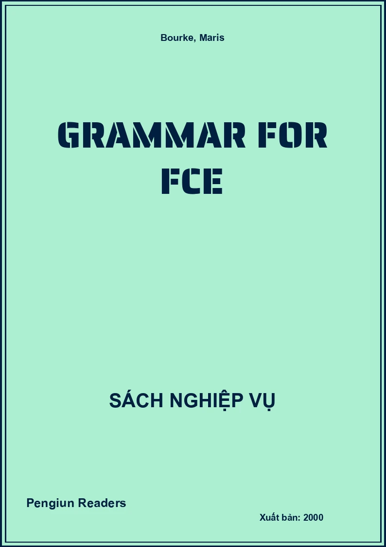 Grammar For Fce