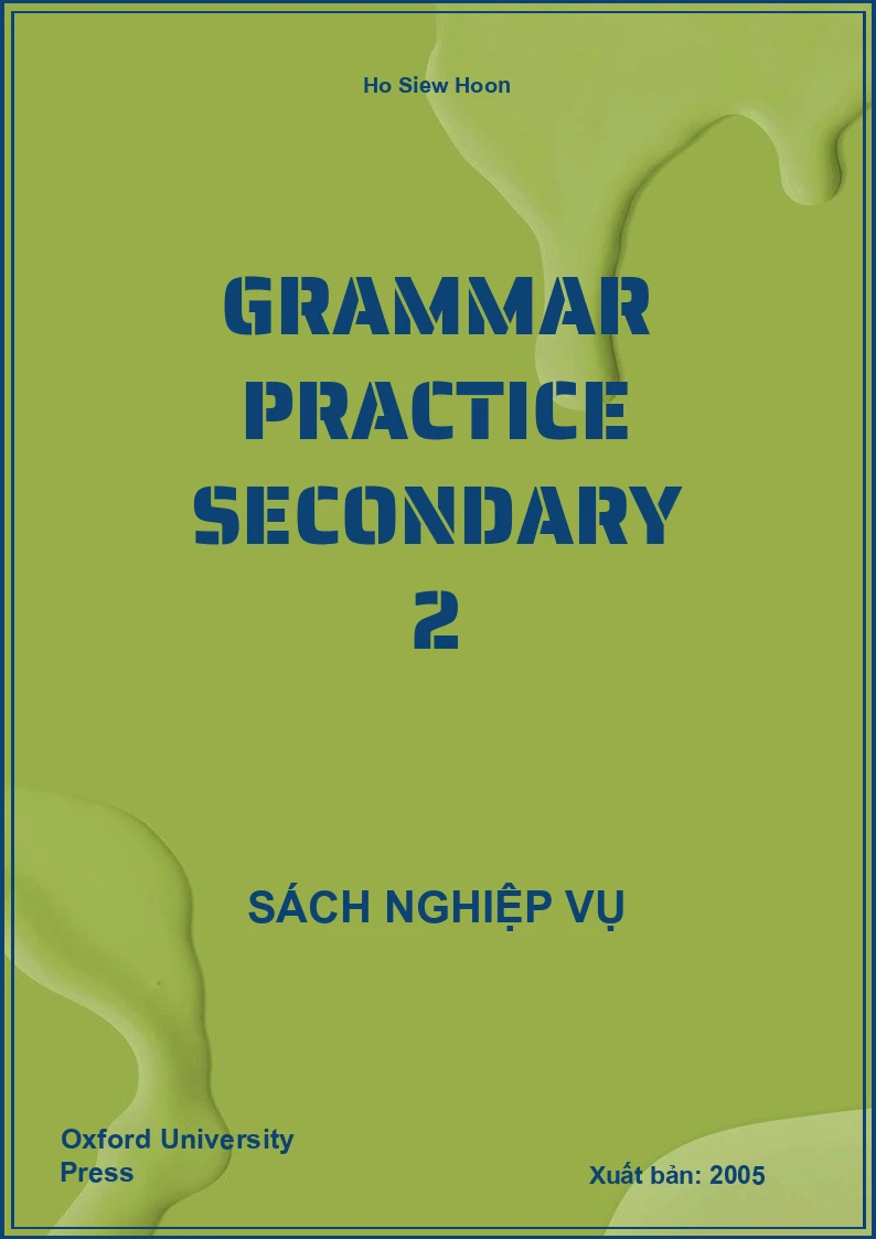 Grammar Practice Secondary 2