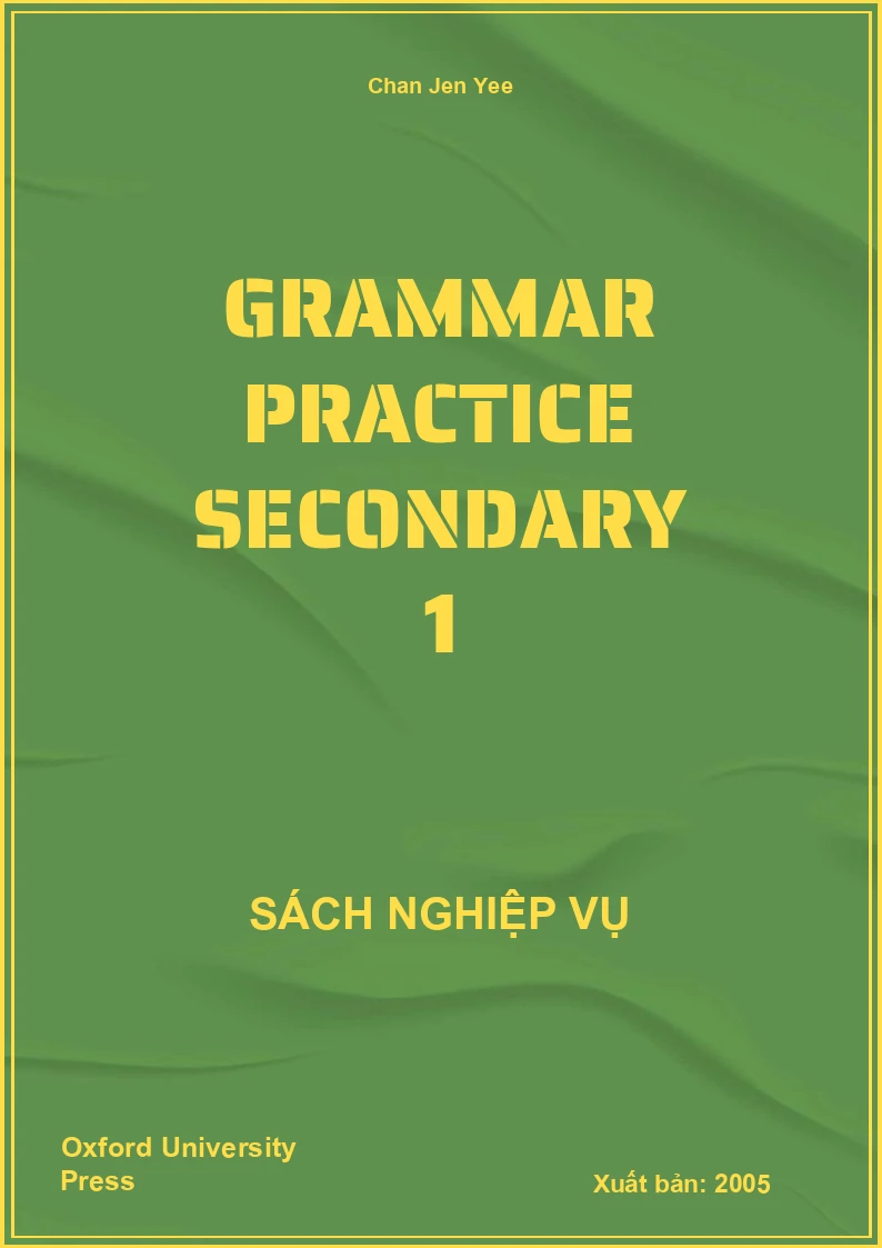 Grammar Practice Secondary 1