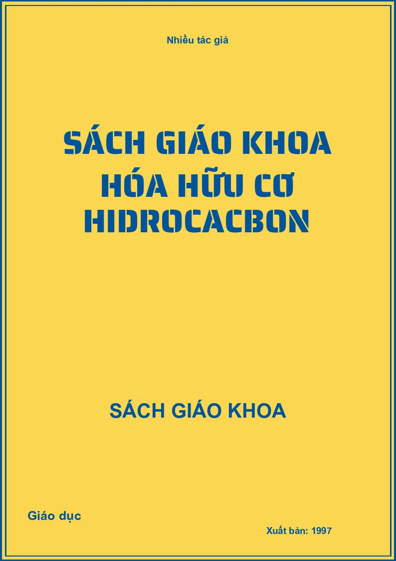 Sách Giáo Khoa Hóa Hữu Cơ Hidrocacbon