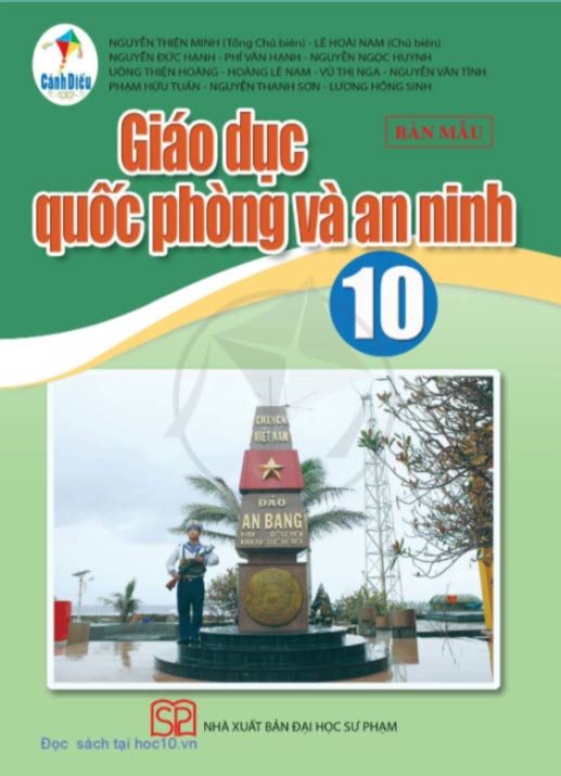 Sách giáo khoa Giáo dục quốc phòng và an ninh 10 - Cánh Diều