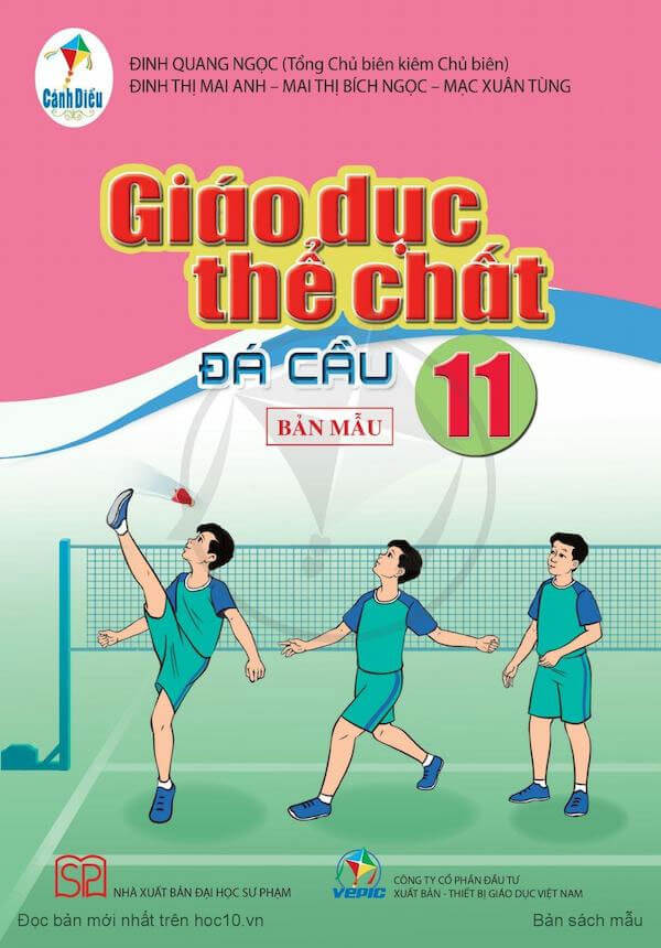 Sách giáo khoa Giáo dục thể chất 11 Đá cầu - Cánh Diều