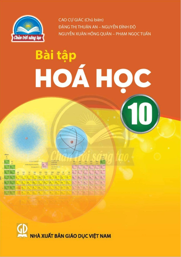 Sách bài tập Hóa học 10 - Chân Trời Sáng Tạo