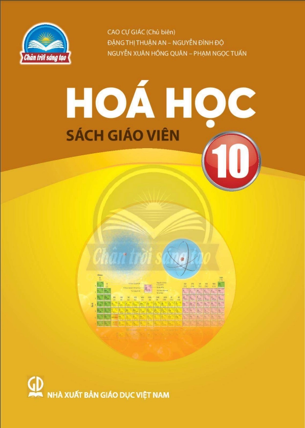 Sách giáo viên Hóa học 10 - Chân Trời Sáng Tạo