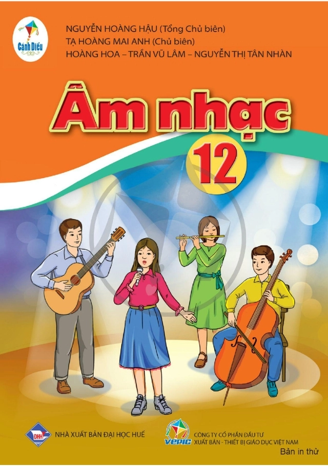 Sách giáo khoa Âm nhạc 12 Cánh Diều
