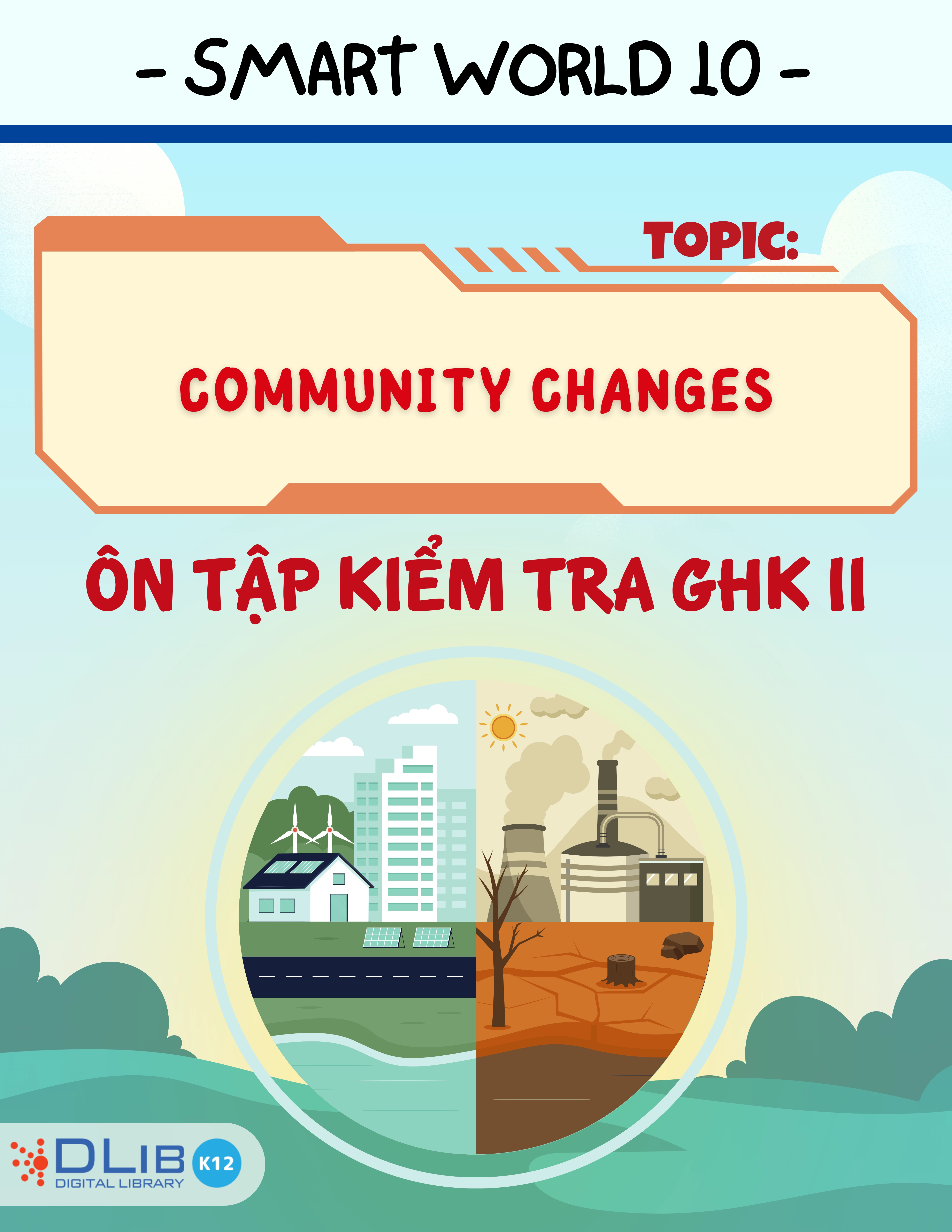 Từ Vựng Ôn Tập Kiểm Tra Giữa Học Kì II - Chủ Đề: Community Changes - Tiếng Anh 10 - I-Learn Smart World