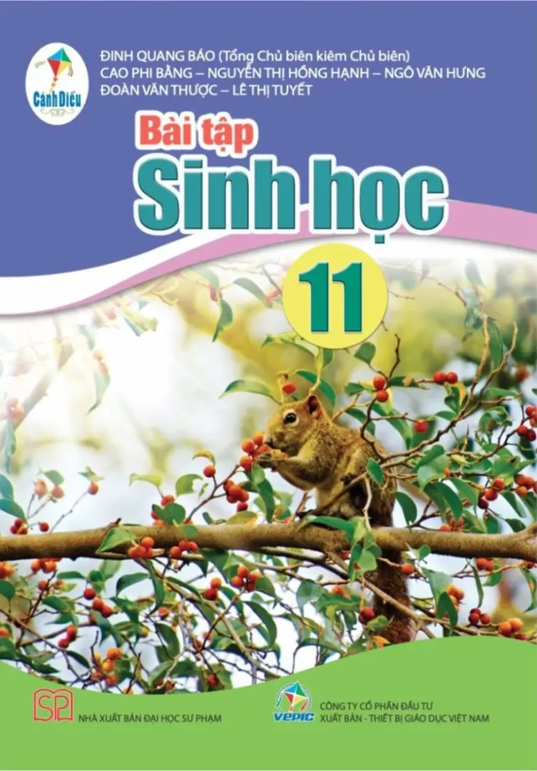 Sách bài tập Sinh học 11 - Cánh Diều