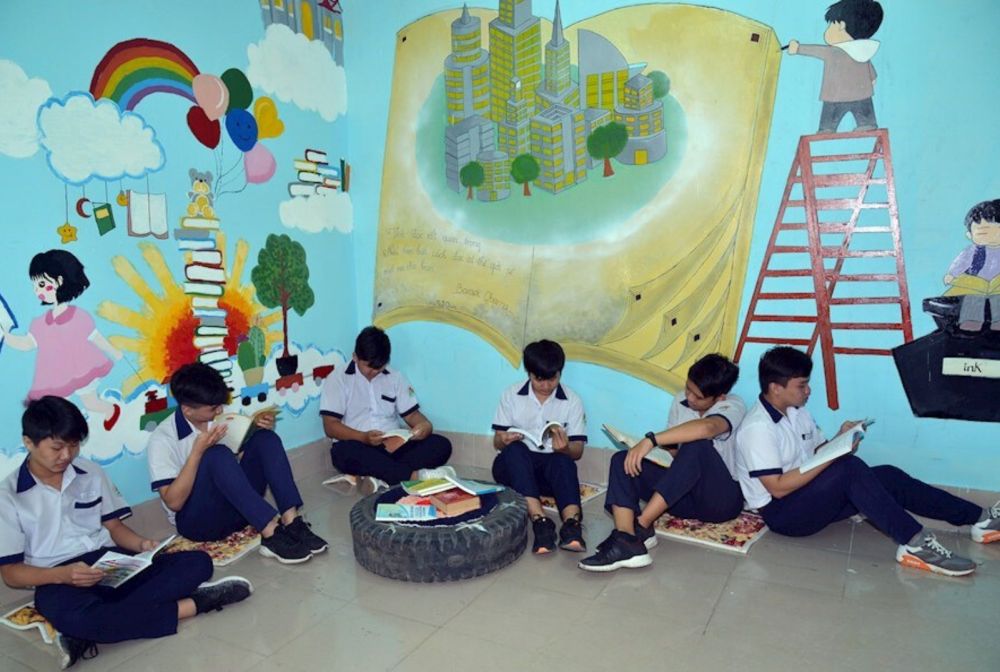 Thư viện Trường THPT An Nhơn Tây (huyện Củ Chi) với không gian mới