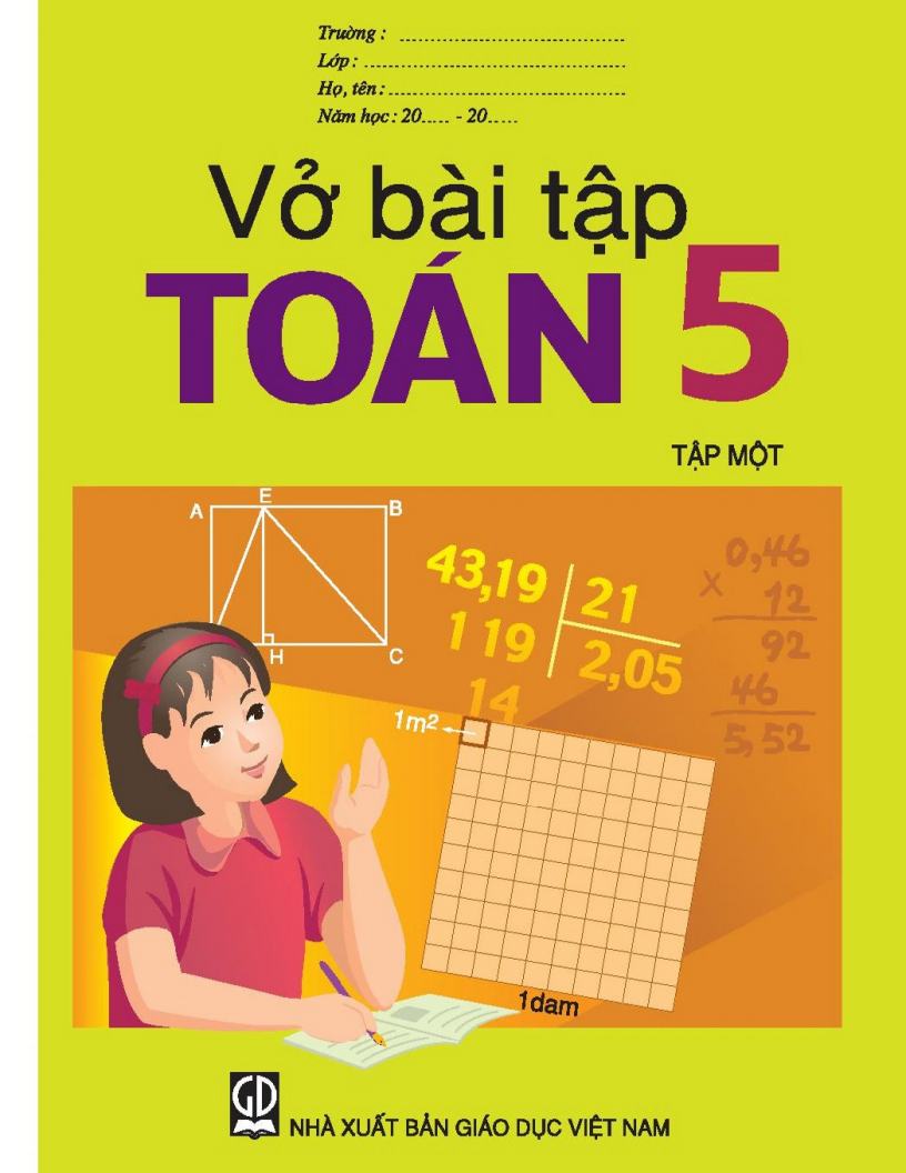 Vở bài tập Toán 5 - Tập 1