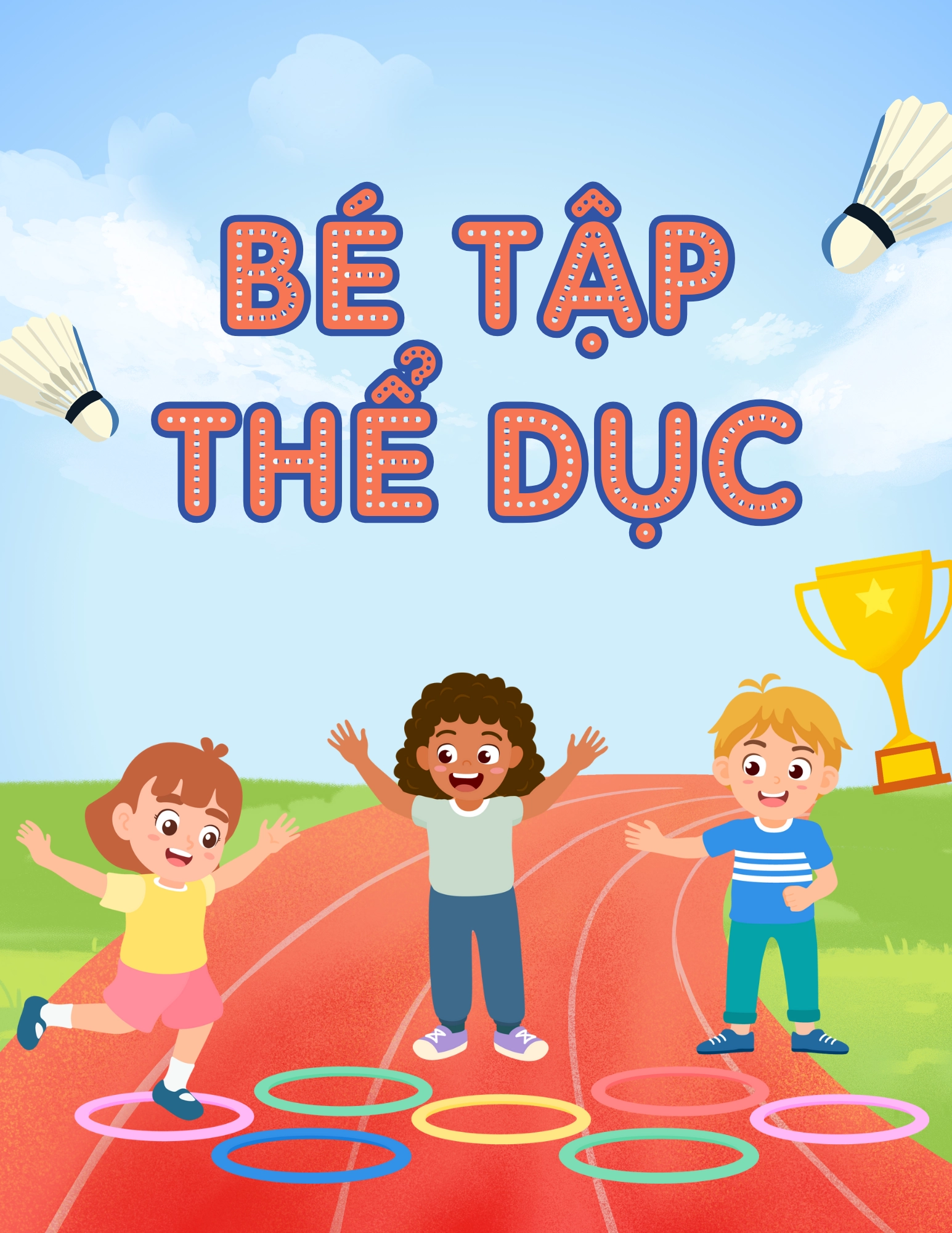 Flashcard Bé Tập Thể Dục