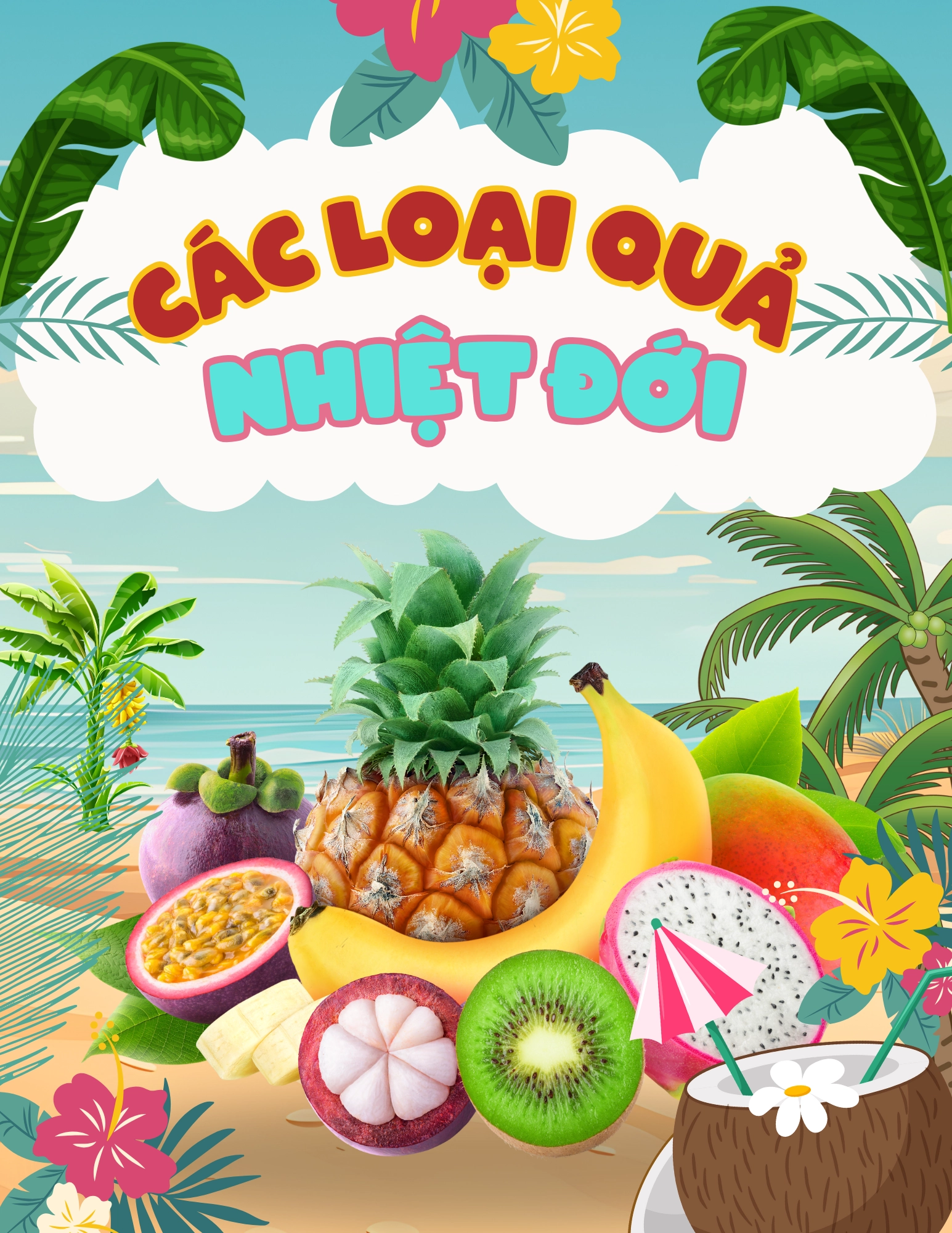 Flashcard Các Loại Quả Nhiệt Đới